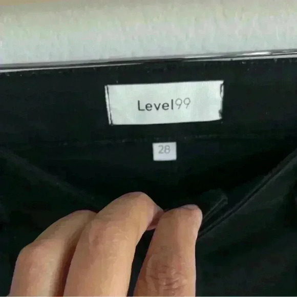 Level 99‎ Black Lara Joggers Ankle Zip Size 28 - Picture 11 of 13
